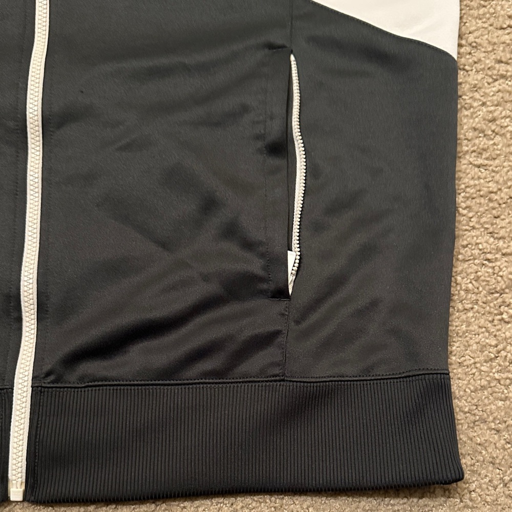 Nike Air Mens Full Zip Track Jacket Colorblock Black White Neon Yellow Size XL - Picture 5 of 10